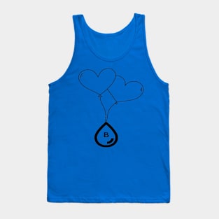 Heart with Blood Group B Tank Top